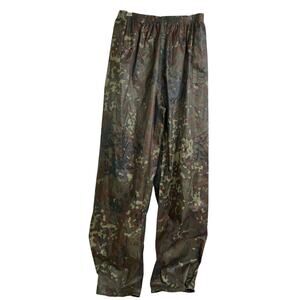 Mil-Tec Sturn Flecktarn Waterproof Pants Mens Large German Army Outdoors 24x30.5